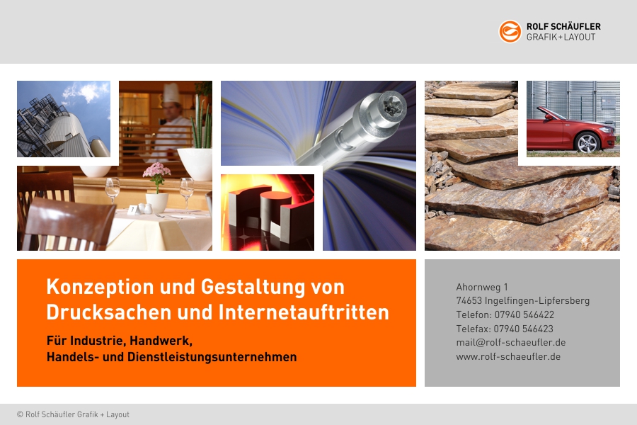 Rolf Sch�ufler, Grafik, Layout